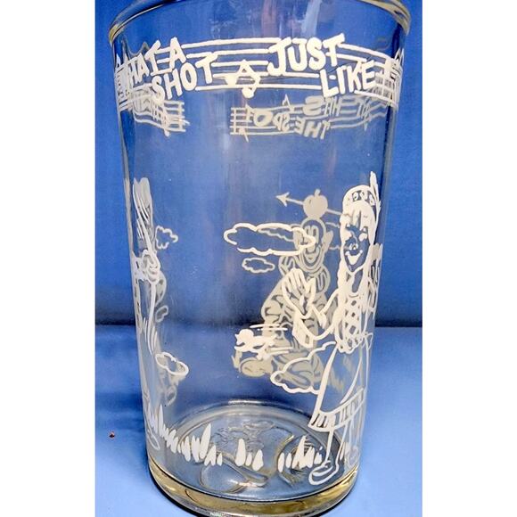 1953 Welch's Grape Juice 4 1/4" Glass Howdy Doody "It hits the spot" Vintage - Picture 3 of 11